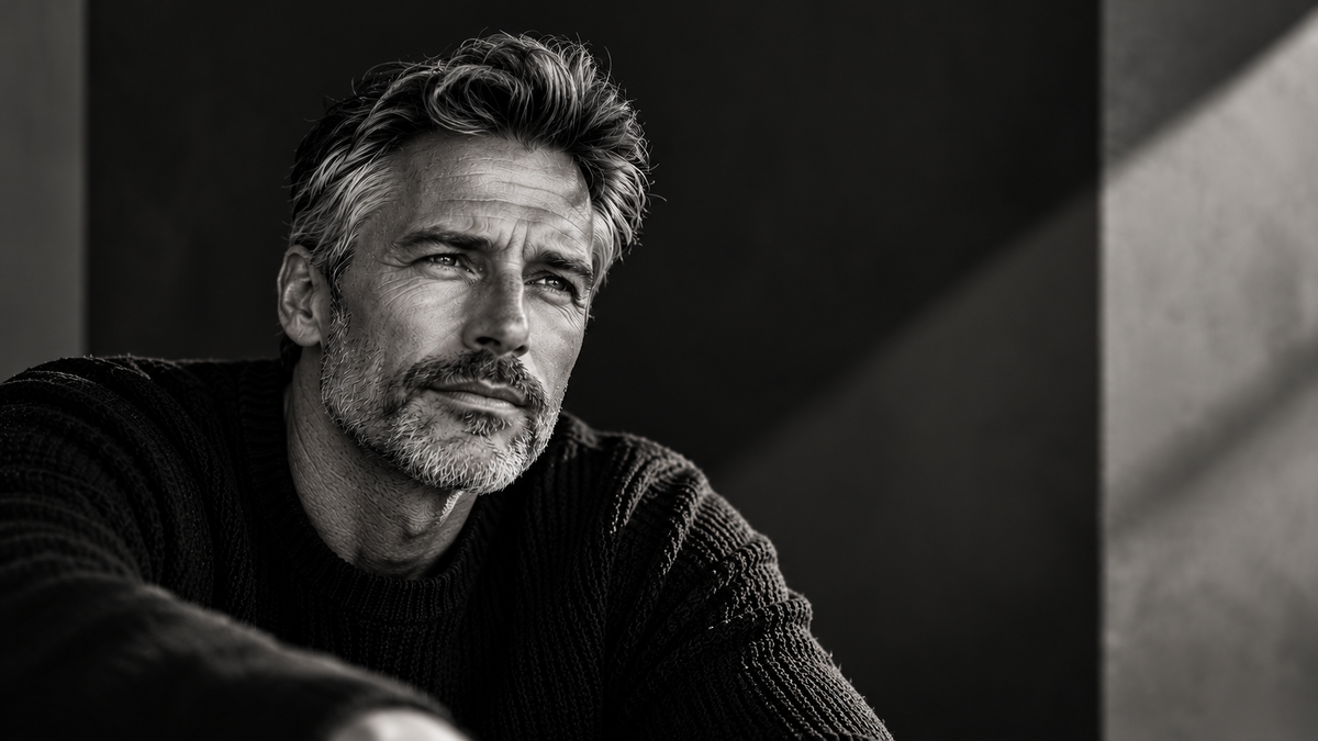 Confident mature man — Broxy Age Well